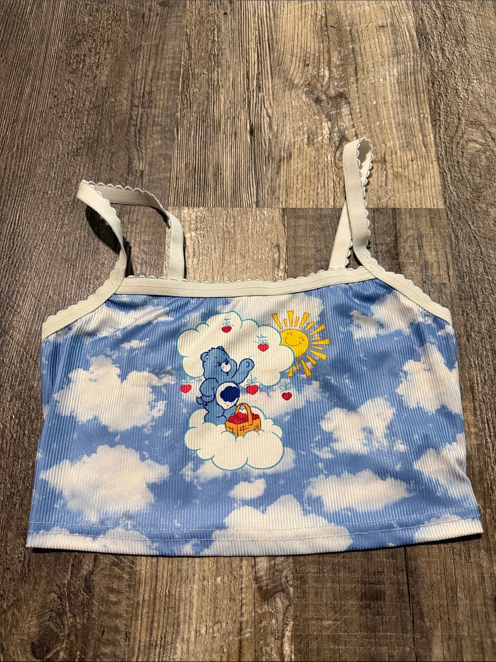 Shein X Care Bear Crop Tank Top Women’s Size Small